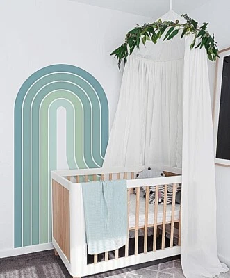 Colorful Fountain Rainbow Wall Decals, Stickers, Mural, Wall Art Decoration 648 - Image 1 of 4