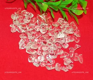 Clear Quartz Wire Wrap Jewelry Making Chip Rough Natural 100 Pcs Lot 2x3x5 mm - Picture 1 of 2