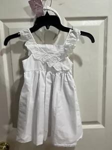 Nuevo con etiquetas Vestido Tommy Bahama Niños Pequeños Niñas 4T Blanco Primavera Pascua Sin Mangas - Imagen 1 de 9