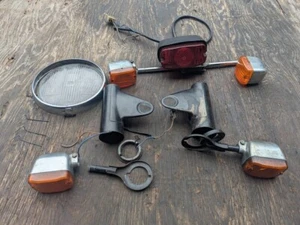 1975 BMW R75/6 FRONT REAR TURN SIGNAL TAIL LIGHT HEADLIGHT MOUNT BRACKET - Picture 1 of 16