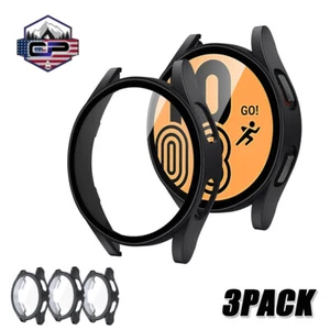 3X Hard Snap On Case For Samsung Galaxy Watch 4 Screen Protector Cover 40/44MM - Picture 1 of 10