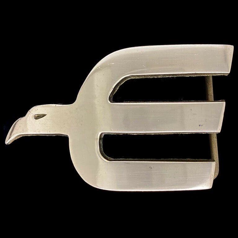 复古 20 世纪 70 年代 NOS Eagles 罕见乐队滚动音乐专辑宣传嬉皮士黄铜皮带扣 — 第 1/4 张图片