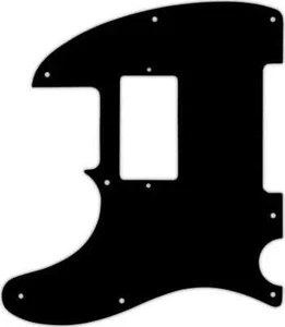 WD Custom Pickguard For Left Hand Fender Telecaster With Humbucker #01T Black... - Picture 1 of 1