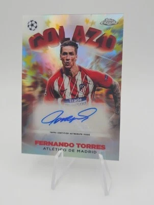 Fernando Torres Golazo  2022-23 Topps Chrome UEFA Autograph /99 - Image 1 of 3