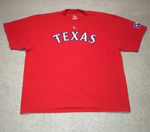Texas Rangers Shirt Mens XXL Yu Darvish #11 Jersey Style T-Shirt Majestic - Picture 1 of 9