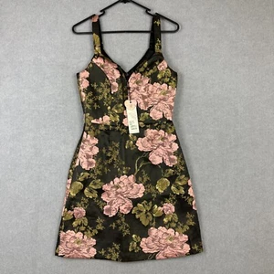 Review Dress Womens 8 Colourful Midnight Lotus Shiny NEW RRP $299 - Picture 1 of 8