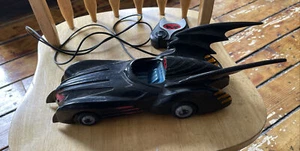 Batman Wired Remote Control Car Corded Batmobile WORKS Hasbro 1997 DC Comics - Picture 1 of 6