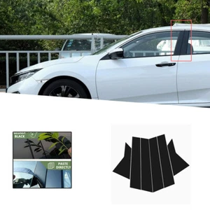 Pillar Posts Door Window Trim Cover Decorative For Honda Civic Sedan 16-21 Car - Picture 1 of 6