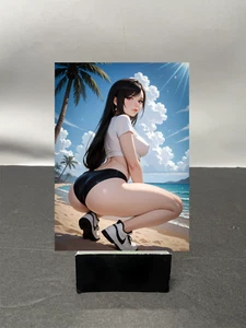 Tifa Lockhart Waifu Anime Custom Art Trading Card NSFW AVAILABLE W6341 - Picture 1 of 2