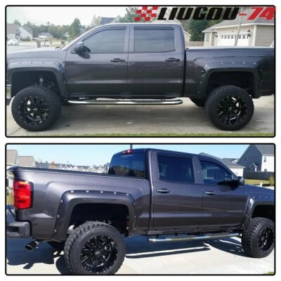 Fit For 2014-2018 Chevy Silverado 1500 2500HD 5.8' Fender Flares Wheel Protector - Изображение 1 из 4