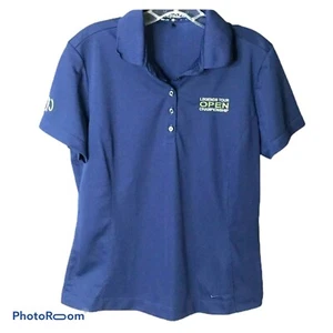 Nike Golf Dri-Fit Damen Oberteil Activewear Shirt Navy Blau Kurzarm Gr. L - Bild 1 von 5