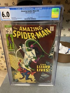 AMAZING SPIDER-MAN #76 CGC 6.0...Lizard and Human Torch App..THE LIZARD LIVES! - Picture 1 of 3