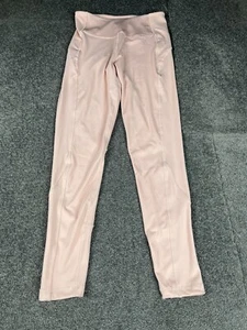 Adidas Leggings Womens Medium Pink Mid Rise Hyperglam Training Tight Ladies - Picture 1 of 15