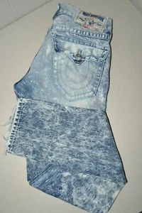 True Religion Men's Skinny Pocket Flaps Natural Smoke Screen Jeans Sz 29x34 - Picture 1 of 12