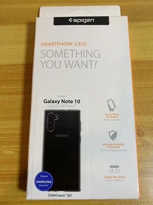 Galaxy Note 10 Case, Spigen Liquid Crystal Cover - Crystal Clear 628CS27370 - Image 1 of 3