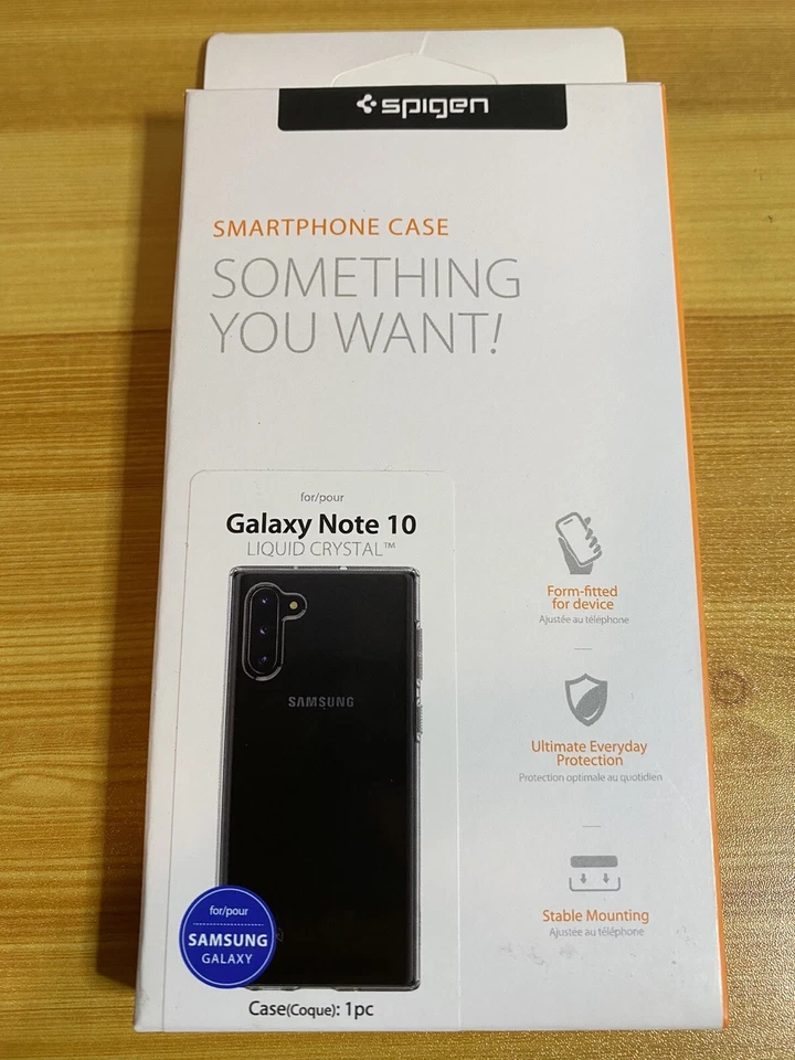 Galaxy Note 10 Case, Spigen Liquid Crystal Cover - Crystal Clear 628CS27370 - Image 1 of 3