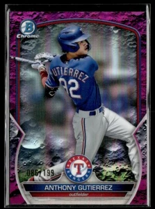 Bowman 2023 cromo fucsia cráter Anthony Gutiérrez/199 #BCP-85 - Imagen 1 de 2