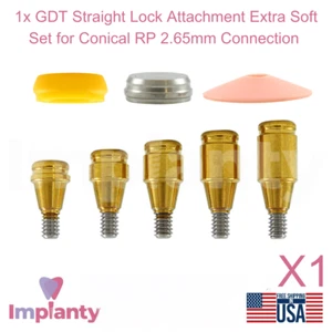 1x Juego de accesorios de bloqueo recto dental de silicona extra suave cónico RP 2,65 mm - Imagen 1 de 12