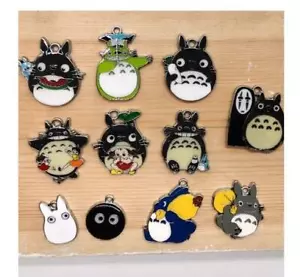 Lote de 50 piezas Collares Dije Mi Vecino Totoro Anime Hágalo usted mismo Joyería Fabricación - Imagen 1 de 1