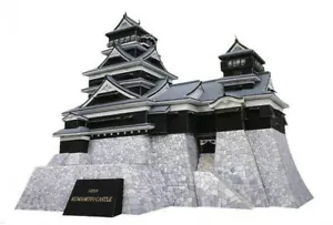 Neu Diy the Famous Building Kumamoto Castle Japan 3D Lernpapier Modellbausatz - Bild 1 von 8