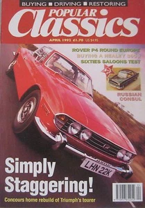 Popular Classics 04/1992 featuring Triumph, Ford, Vauxhall, Austin Healey, Saab - Picture 1 of 8