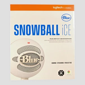 Logitech Blue Snowball ICE USB Streaming Microphone - White - Picture 1 of 2