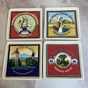 2004 Boston Warehouse Trading France Inspired Dessert Plates Or Decorative Tiles - Picture 1 of 15