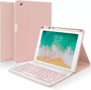BLUTLOTUS Keyboard case for iPad 9.7 Inch Air 2, iPad 5th/iPad 6th Generation - Picture 1 of 7