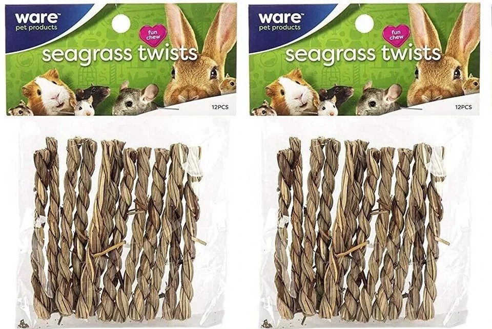 Ware Natural Seagrass Sticks Chew Toy For Guinea Pigs Gerbils Rabbits - LOT OF 2 - Image 1 of 1