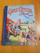 Girls Crystal Annual. . Childrens Picture Story Book. 1949