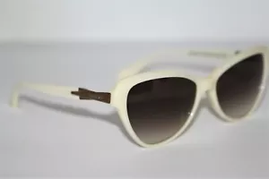 Balmain White frame 56mm Olives Gradient Lens Sunglasses BL254 NEW - Picture 1 of 8