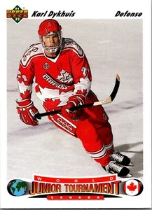 1991-92 Upper Deck Hockey - #688 Karl Dykhuis World Junior Cup - Picture 1 of 2