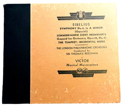 SIBELIUS Symphony No. 4 in A Minor (Opus 63) - Thomas Beecham - 7x12" Records - Image 1 of 4