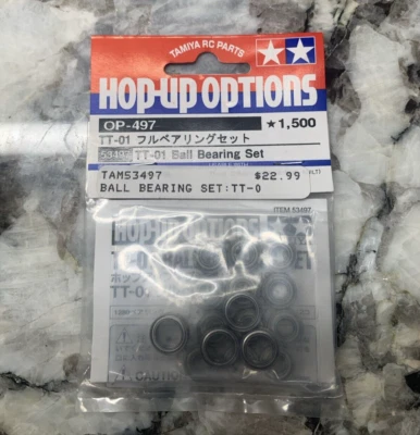 New Tamiya Hop-Up 53497 OP-497  For TT-01  Ball Bearing Set - Image 1 of 2