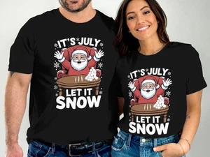 Camiseta It’s July Let It Snow, Divertida Camiseta Verano Navidad en Julio Regalo - Imagen 1 de 17