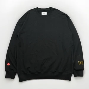 Maglione felpa girocollo REIGNING CHAMP nero made in Canada taglia X-Large - Foto 1 di 17