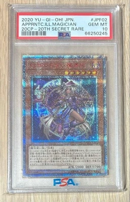 Konami YuGiOh Magician Apprentice 20th Secret Rare PSA10 Trading Card - Image 1 of 2