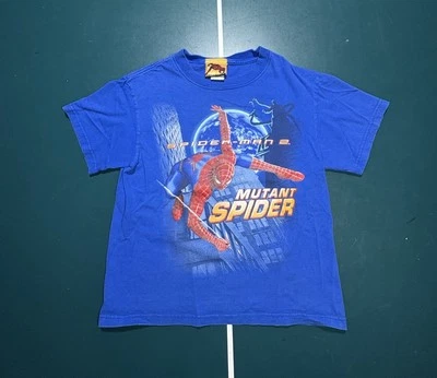 Spiderman 2 2004 Marvel Movie Promo Tee T Shirt Youth Size Medium Vintage Y2K - Image 1 of 4