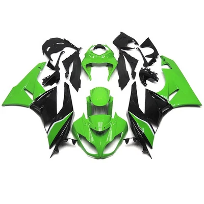 Fairings for Kawasaki Ninja ZX6R 09 2010 2011 2012 ZX600 Bodywork -  Green Black Foto 1 de 4