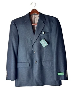 Lauren Ralph Lauren Blazer Men 38 Short Black Single Breasted NWT Preppy Career - Picture 1 of 12