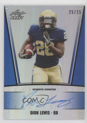 2011 Leaf Metal Draft Prismatic Blue /25 Dion Lewis #RC-DL2 Rookie Auto RC - Image 1 of 2
