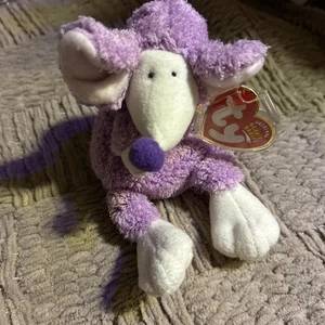 Ty Beanie Baby Ratzo - MWMT (Rat Purple 2004) - Picture 1 of 7