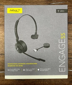 Jabra Engage 55 kabelloses Bluetooth Headset mit Mikrofon USB-C USB-A NEU & OVP - Bild 1 von 2