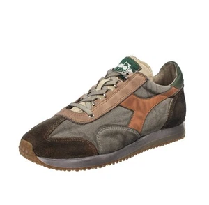 Diadora Heritage Equipe Dirty Sw - Sneakers Basse Kaki - Taglia 45 [10.5 US 29cm - Foto 1 di 3