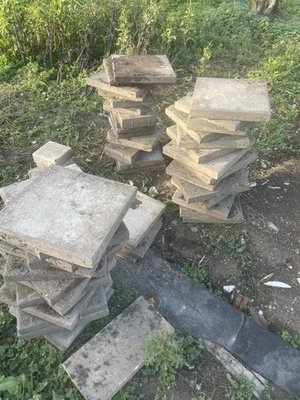 6 Paletten Mauersteine Trockenmauerstein Wasserbausteine Sandstein gelb weiss - Bild 1 von 4