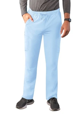 Adar Addition Scrubs For Men - Slim Leg Cargo Drawstring Scrub Pants - Image 1 of 4