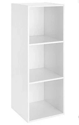 Whitmor 3-Cube Storage Organizer Bookcase Book Shelf Organizer Unit White NIB! - Image 1 of 4
