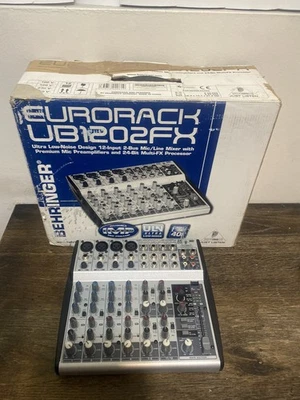 Behringer Eurorack UB1202FX Low-Noise Design 12 Input Mic/Mixer NO POWER CORD - Image 1 of 4