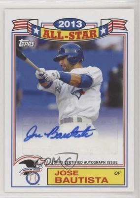 2014 Topps Archives 1987 Topps All-Stars Auto /5 Jose Bautista #87A-JB Auto - Image 1 of 2