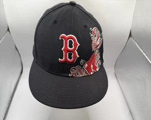 New Era Boston Red Sox Cap. 59Fifity Fitted 7 1/2 Red Black White - Picture 1 of 8